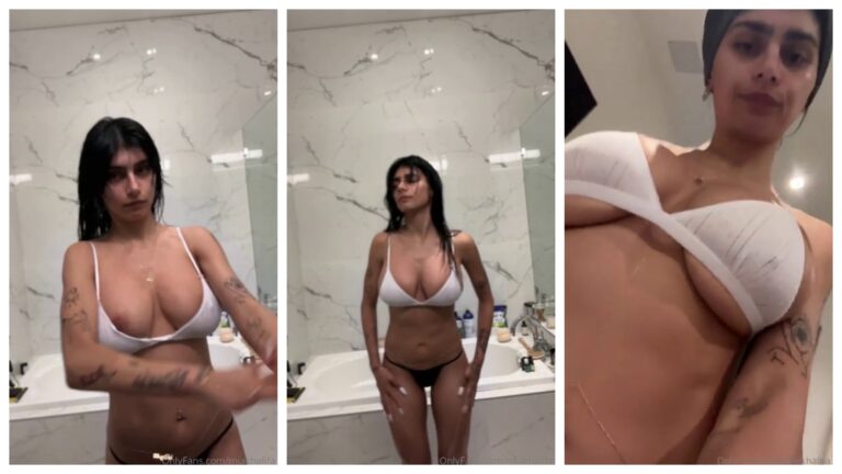 Mia Khalifa Naked Nipple Teasing PPV Video Leaked Fansteek